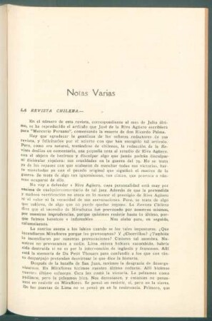 La revista chilena