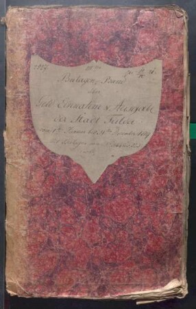 IX A 1 - Alte Stadtrechnungen (1819)