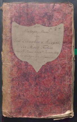IX A 1 - Alte Stadtrechnungen (1819)