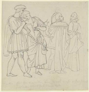 Der Spaziergang im Garten: Faust und Gretchen, Mephisto und Marthe