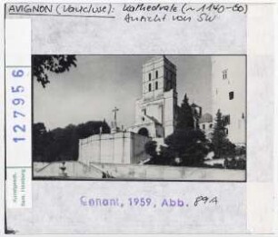 Avignon: Kathedrale Notre-Dame-des-Doms, Ansicht von Südwesten