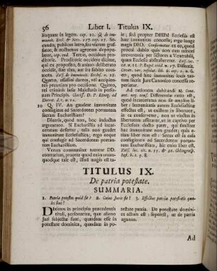 Titulus IX. De patria potestate