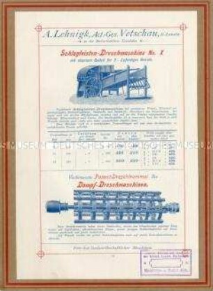Schlagleisten-Dreschmaschine Typ X
