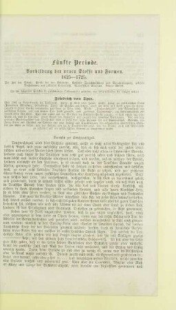 Fünfte Periode. Vorbildung der neueren Stoffe und Formen