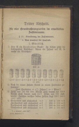 Dritter Abschnitt. Die vier Grundrechnungsarten im erweiterten Zahlenraume.