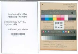 Entnazifizierung Anneliese Hoffmann , geb. 22.08.1907 (Gewerbelehrerin)