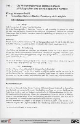 König: Amenemhet III.