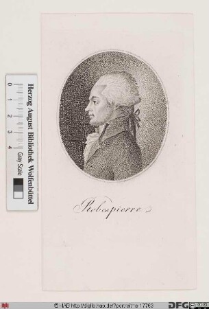 Bildnis Maximilien (-François-Marie-Isidore-Joseph) Robespierre