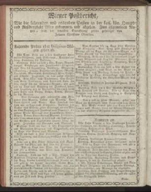 Wiener Postbericht
