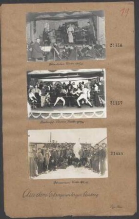 Kriegsgefangenenlager Amberg (Schneemann, Winter 1916/1917)