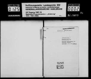 Siegel, Siegfried Israel in Mosbach Abtretung einer Grundschuld Lagerbuch-Nr. 975 und 977 Mosbach