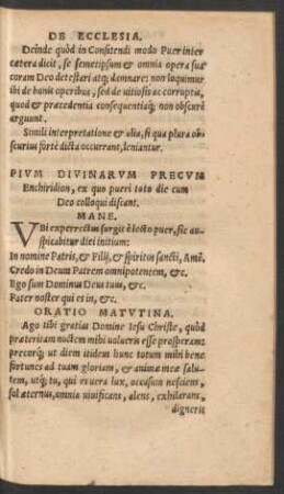 Pium Divinarum Precum Enchiridion ...