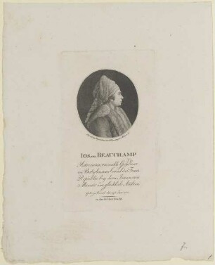 Bildnis des Ios. von Beauchamp