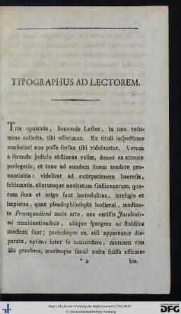 Typographus Ad Lectorem.
