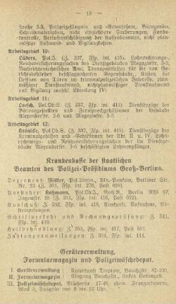 Krankenkasse der staatlichen Beamten des Polizei-Präsidiums Groß-Berlins