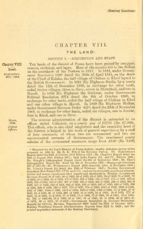 Chapter VIII. The land