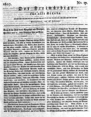 No. 17, Sonnabend, den 28. Februar 1807