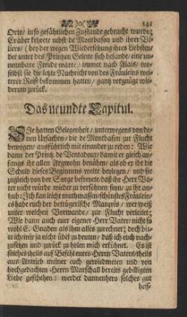 Das neundte Capitul
