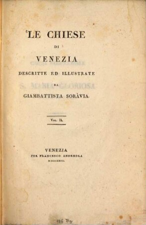Le chiese di Venezia, 2