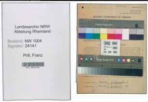 Entnazifizierung Franz Prill , geb. 26.08.1891 (Wachmann)