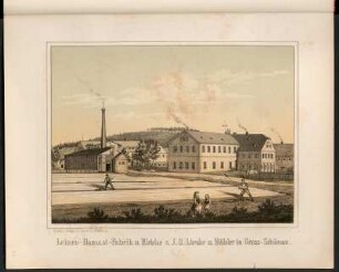 Leinen-Damast-Fabrik u. Bleiche v. J. G. Lieske u. Häbler in Gross-Schönau