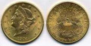 20 Dollar, Goldmünze