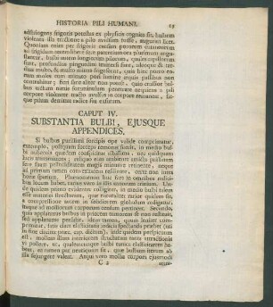 Caput IV. Substantia Bulbi, Ejusque Appendices