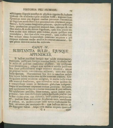 Caput IV. Substantia Bulbi, Ejusque Appendices