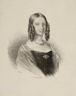 Bildnis von Wilhelmine (1808-1891), Herzogin von Schleswig-Holstein-Sonderburg-Glücksburg