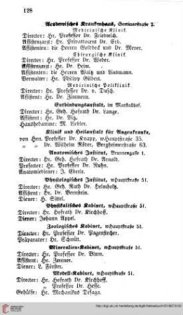 Universitäts=Institute