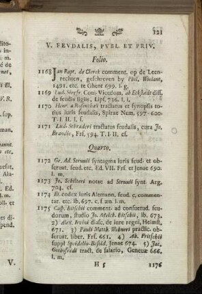 V. Feudalis, publ. et priv.