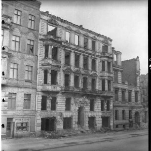 Negativ: Ruine, Ansbacher Straße 2, 1950
