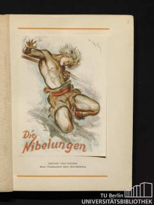 "Die Nibelungen". Original: Theo Matejko, Druck: Plakatkunstdruck Eckert, Berlin-Schöneberg.