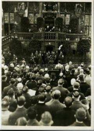 Paul von Hindenburg besucht Aachen