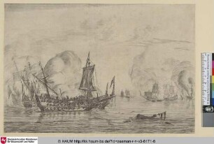 [Das Ende einer Seeschlacht; The Final of a Naval Battle]