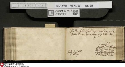 Stammbuch des Gottfried Crusius (Cruse) aus Stendal