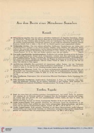 Textilien, Teppiche (Nr. 57-59)