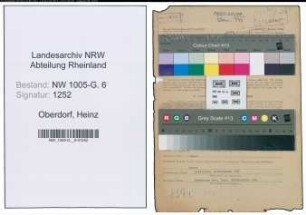 Entnazifizierung Heinz Oberdorf , geb. 15.11.1912 (Angestellter)