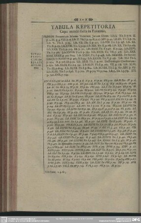 Tabula Repetitoria Cuius mentio facta in Prooemio