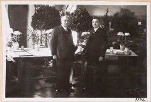 Bernhard Edeler, Bauführer, Zeche Prosper I/II, und Heinrich Hahne, Bauführer, Zeche Prosper I/II