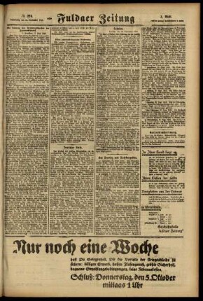 Zweite Ausgabe vom Donnerstag, den 28. September 1916.
