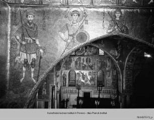 Bildprogramm des Palazzo dei Normanni : Heilige Theodor Tiro, Demetrius, Nestor, Merkurius von Saloniki, Nikolaus