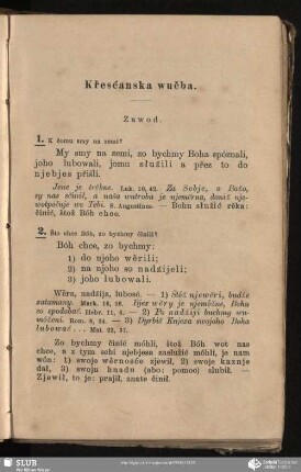Křesćanska wučba