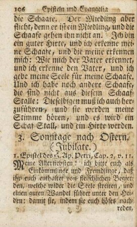 3. Sonntage nach Ostern. (Jubilate.)