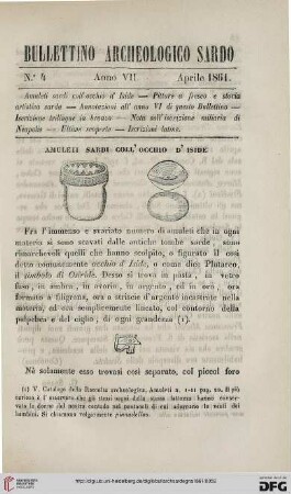 7: Amuleti sardi coll'occhio d'Iside