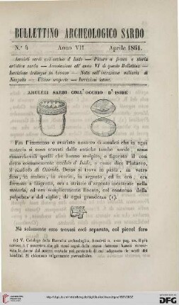 7: Amuleti sardi coll'occhio d'Iside