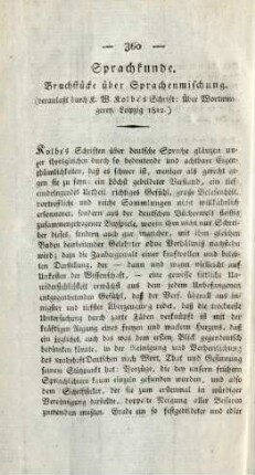 Sprachkunde.