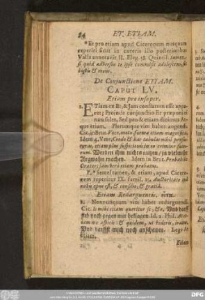 De Conjunctione Etiam. Caput LV.