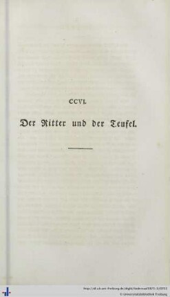 CCVI. Der Ritter und der Teufel - CCX. Der Welt Lob.