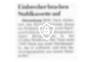 Einbrecher brachen Stahlkassette auf
